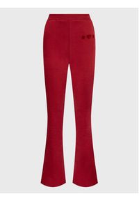 Chiara Ferragni Spodnie dresowe 73CBAT04 Bordowy Relaxed Fit. Kolor: czerwony. Materiał: bawełna #3