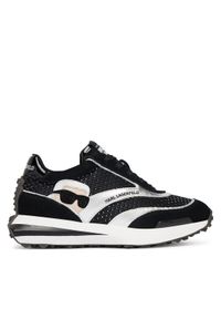 Karl Lagerfeld - KARL LAGERFELD Sneakersy KL62933N Czarny. Kolor: czarny. Materiał: zamsz, skóra #1