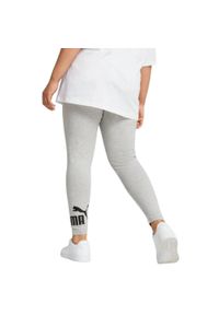 Puma - Legginsy Damskie Logo Essential No.1. Kolor: szary. Sport: turystyka piesza
