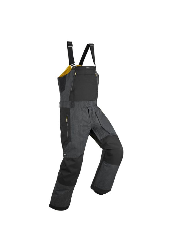 DREAMSCAPE - Spodnie snowboardowe / narciarskie ogrodniczki męskie Dreamscape 900. Kolor: czarny. Materiał: materiał. Sezon: zima. Sport: narciarstwo, snowboard