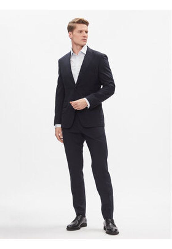 Calvin Klein Koszula K10K112311 Biały Slim Fit. Kolor: biały. Materiał: bawełna