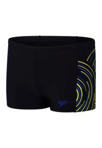 Speedo - Chłopięce Spodenki Kąpielowe Z Plastizolu. Kolor: czarny, niebieski, wielokolorowy