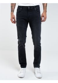 Big-Star - Spodnie jeans męskie czarne Nader 917. Okazja: na co dzień. Stan: obniżony. Kolor: czarny. Styl: casual, klasyczny