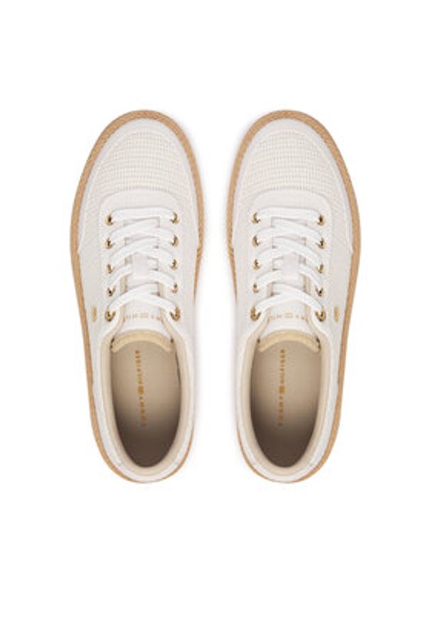 TOMMY HILFIGER - Tommy Hilfiger Espadryle FW0FW09173 Biały. Kolor: biały. Materiał: materiał