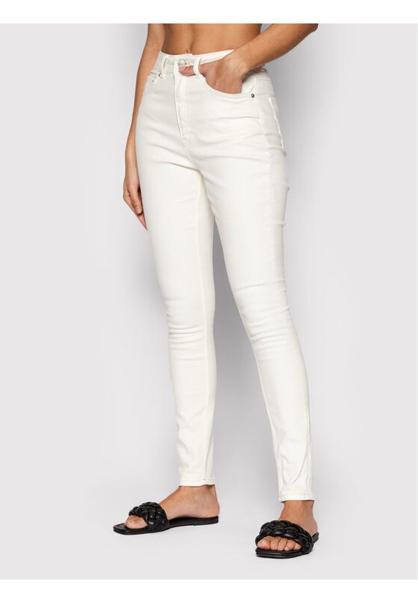 JJXX Jeansy Vienna 12204489 Biały Skinny Fit. Kolor: biały