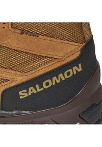 salomon - Salomon Trekkingi X Ward Leather Mid GORE-TEX L47181800 Brązowy. Kolor: brązowy. Materiał: skóra, zamsz. Technologia: Gore-Tex. Sport: turystyka piesza