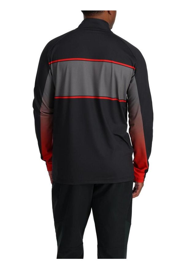 Bluza męska Spyder Paramount 1/2 Zip. Kolor: czarny. Sezon: zima. Styl: sportowy