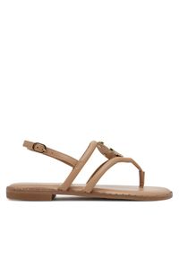 Nine West Sandały 123AL1754 Beżowy. Kolor: beżowy. Materiał: materiał, syntetyk