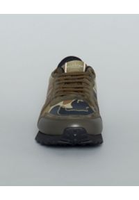 VALENTINO - Sneakersy Rockrunner. Kolor: czarny. Materiał: zamsz, guma, materiał. Wzór: aplikacja, moro #6