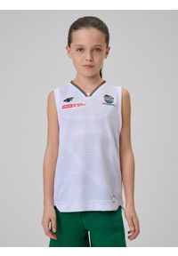 4f - 4F Koszulka meczowa replika domowa z sezonu 2025/26 dziecięca 4F x Zagłębie Sosnowiec - biała 146/152 (10-12 lat). Kolor: biały. Materiał: dzianina, materiał. Długość: długie. Sezon: lato #1