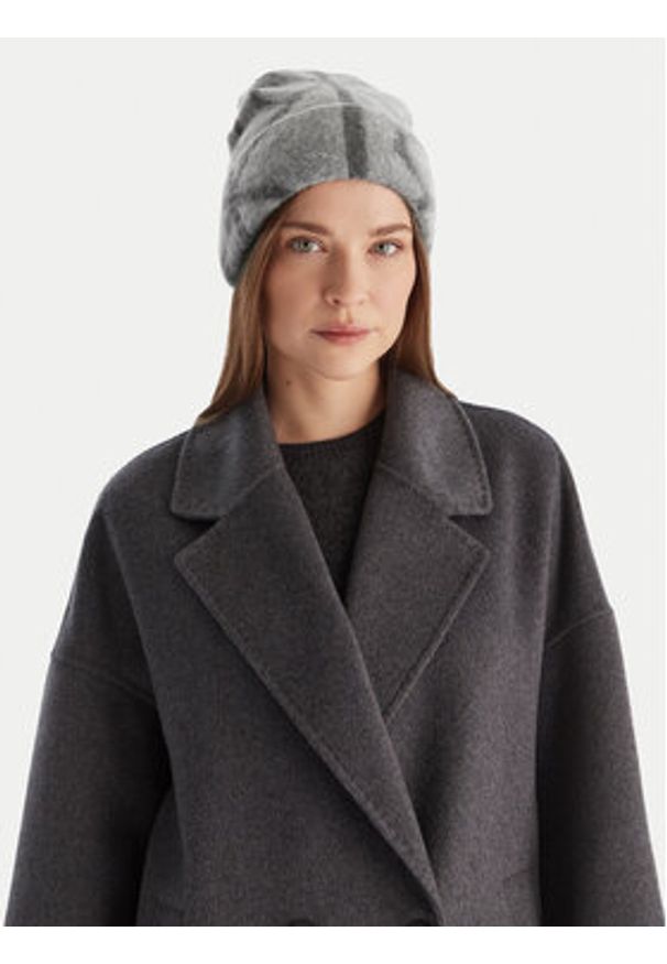 Calvin Klein Czapka Emblem Aop Brushed LV04D8071G Szary. Kolor: szary. Materiał: poliamid, nylon