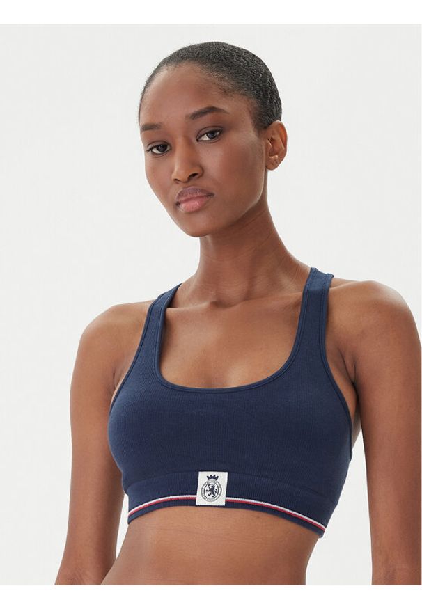 TOMMY HILFIGER - Tommy Hilfiger Biustonosz top UW0UW06061 Granatowy. Kolor: niebieski. Materiał: bawełna
