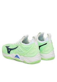 Mizuno Buty halowe Wave Momentum 3 V1GA2312 Zielony. Kolor: zielony. Materiał: materiał. Model: Mizuno Wave #6