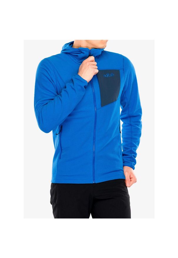 Bluza z kapturem męska Rab Tecton Hoody. Typ kołnierza: kaptur. Kolor: niebieski