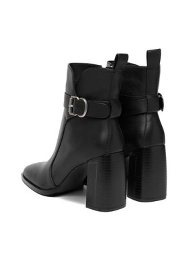 Badura Botki EO-VIV-1 Czarny. Kolor: czarny. Materiał: skóra