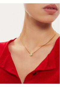 Guess Naszyjnik JUBN04 593JW Złoty. Materiał: metalowe. Kolor: złoty