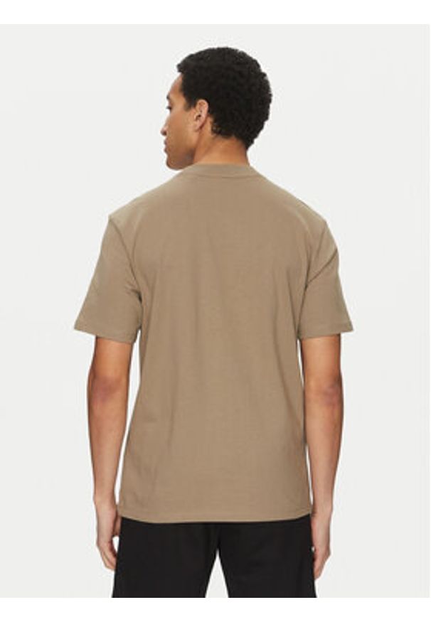 Hugo - HUGO T-Shirt Dapolino 50488330 Brązowy Relaxed Fit. Kolor: brązowy. Materiał: bawełna