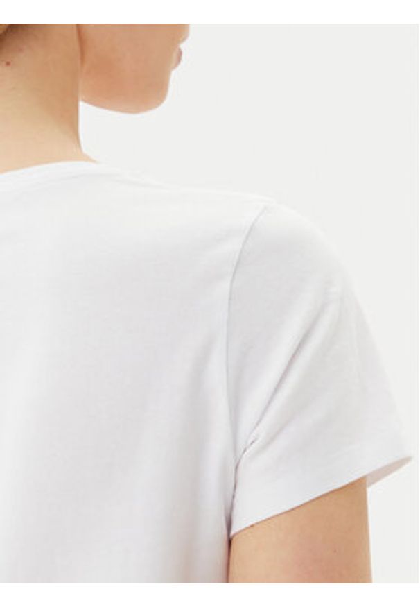 Pieces T-Shirt Tilly 17157705 Biały Regular Fit. Kolor: biały. Materiał: bawełna