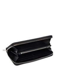 Calvin Klein Duży Portfel Damski Emblem Aop Embossed Long Wallet LV04F1097G Czarny. Kolor: czarny. Materiał: skóra #3