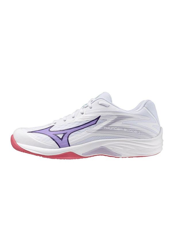 Buty halowe damskie Mizuno Thunder Blade Z. Kolor: biały, wielokolorowy, niebieski