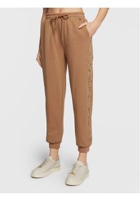 Rinascimento Spodnie dresowe CFC0109867003 Brązowy Regular Fit. Kolor: brązowy. Materiał: bawełna #1