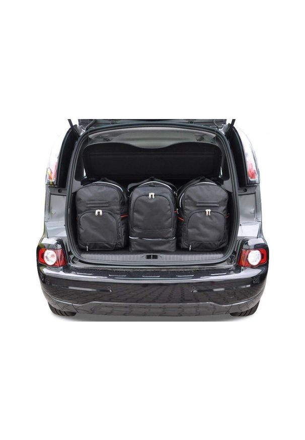 KJUST - Torby Do Bagażnika Citroen C3 Picasso 2008-2017 3Szt Kjust. Kolor: czarny. Styl: sportowy