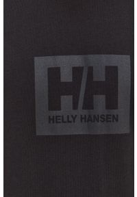 Helly Hansen t-shirt bawełniany kolor czarny z nadrukiem 53285-096. Okazja: na co dzień. Kolor: czarny. Materiał: bawełna. Wzór: nadruk. Styl: casual #2