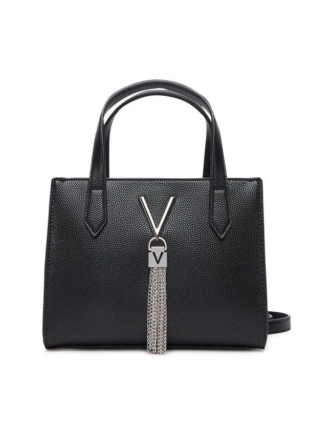 VALENTINO - Valentino Torebka Divina VBS1R415G Czarny. Kolor: czarny. Materiał: skórzane