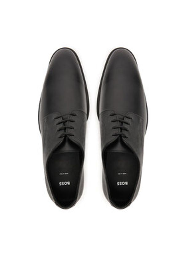 BOSS Półbuty Derrek 50547055 Czarny. Kolor: czarny. Materiał: skóra