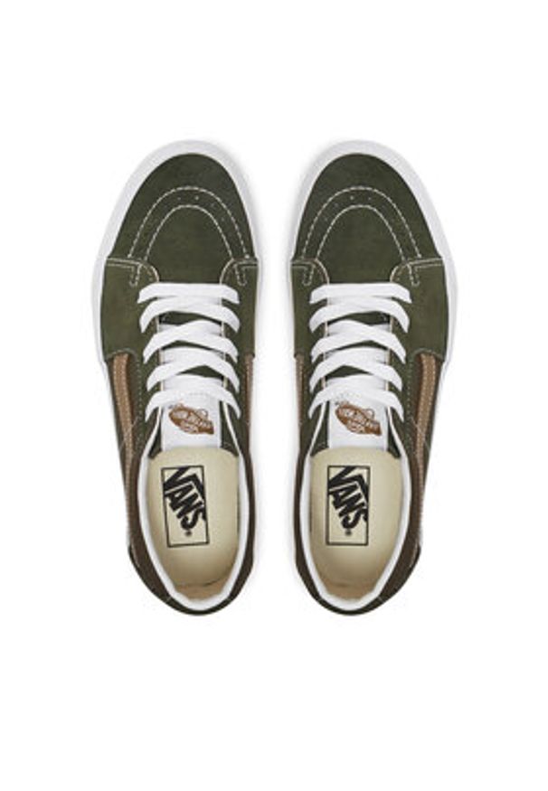 Vans Tenisówki Sk8-Low VN0009QR50K1 Zielony. Kolor: zielony. Materiał: zamsz, skóra