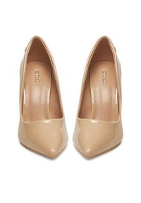 DeeZee Szpilki AB2-4503A Beżowy. Kolor: beżowy. Materiał: syntetyk, materiał. Obcas: na szpilce #7