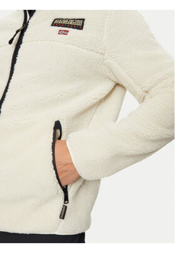 Napapijri Polar T-Tynik NP0A4IA8 Beżowy Regular Fit. Kolor: beżowy. Materiał: syntetyk