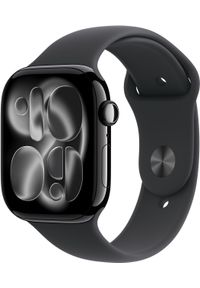 APPLE - Smartwatch Apple Watch Series 11 Cellular 46mm Jet Black /Black Sport Band - M/L. Rodzaj zegarka: smartwatch. Styl: sportowy #1
