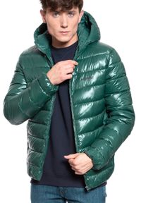 Wrangler - KURTKA ZIMOWA WRANGLER PUFFER JACKET PINE W4A0XTG01. Materiał: puch. Sezon: zima #3