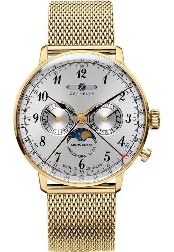 Zegarek Zeppelin damski LZ129 Hindenburg 7038M-1 Quarz srebrny. Kolor: srebrny