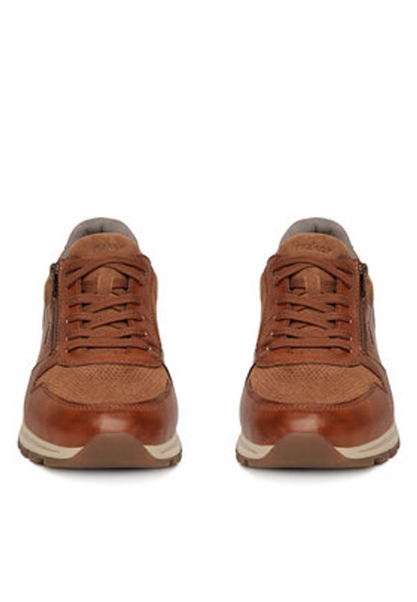 Rieker Sneakersy B0505-24 Brązowy. Kolor: brązowy. Materiał: skóra