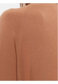 Kontatto Sweter 3M1020 Brązowy Regular Fit. Kolor: brązowy. Materiał: wiskoza #4
