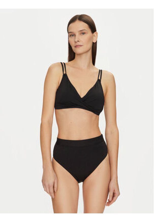 Lauren Ralph Lauren - LAUREN RALPH LAUREN Góra od bikini 20201130 Czarny. Kolor: czarny. Materiał: syntetyk