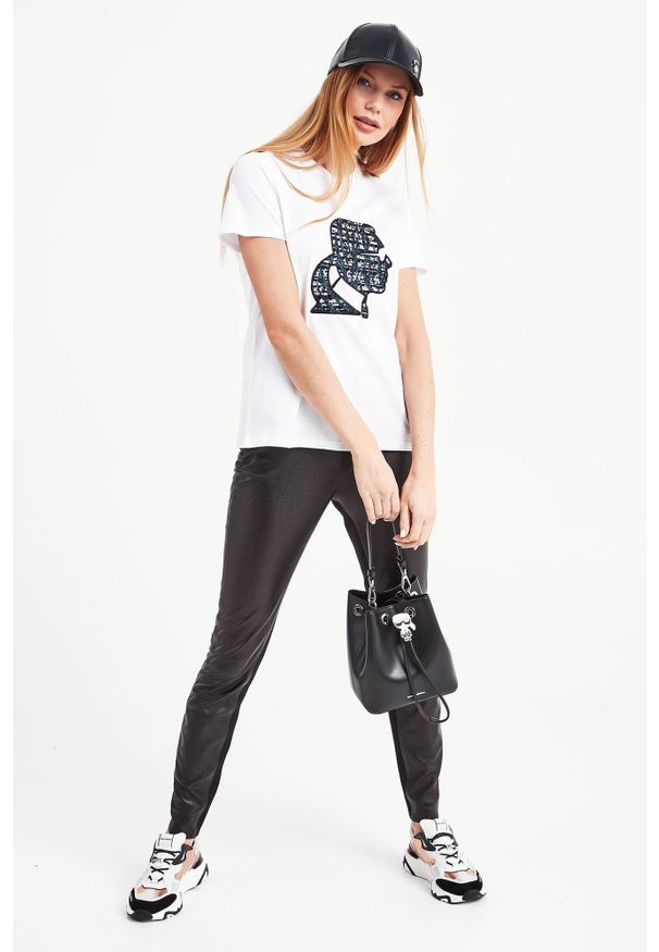 Karl Lagerfeld - T-SHIRT KARL LAGERFELD. Okazja: na co dzień. Materiał: materiał. Styl: casual