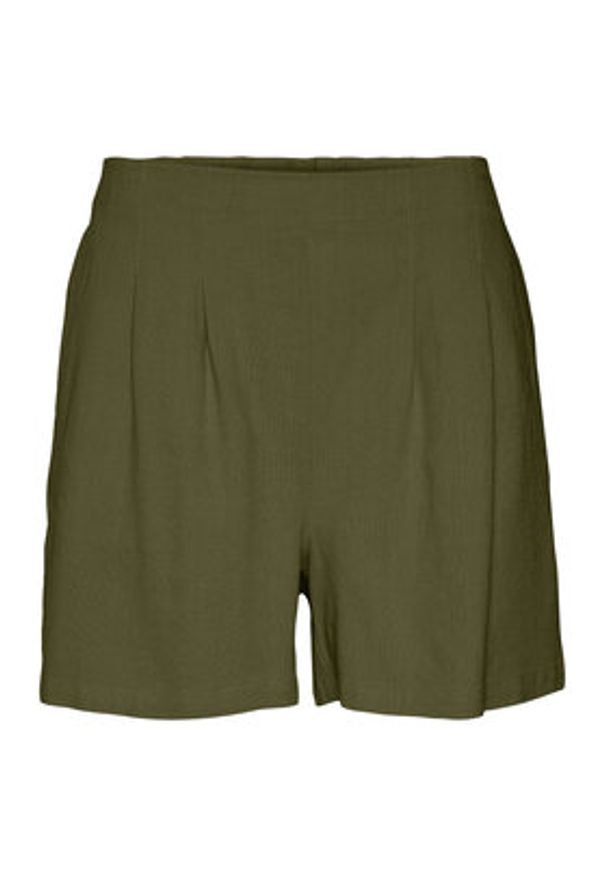 Vero Moda Szorty materiałowe Jesmilo 10279694 Zielony Regular Fit. Kolor: zielony. Materiał: wiskoza