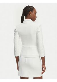 Elisabetta Franchi Marynarka GI-202-61E2-V590 Biały Regular Fit. Kolor: biały. Materiał: syntetyk #5