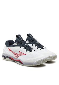 Mizuno Buty halowe Wave Stealth 6 X1GA2430 Biały. Kolor: biały. Materiał: materiał. Model: Mizuno Wave #6