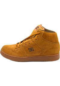 Trampki DC Shoes Manteca 4 High, Brązowy, Mężczyźni. Kolor: brązowy. Materiał: zamsz, materiał