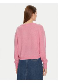 AMERICAN VINTAGE - American Vintage Sweter Raxow RAX18AH24 Różowy Loose Fit. Kolor: różowy. Materiał: wełna. Styl: vintage #5
