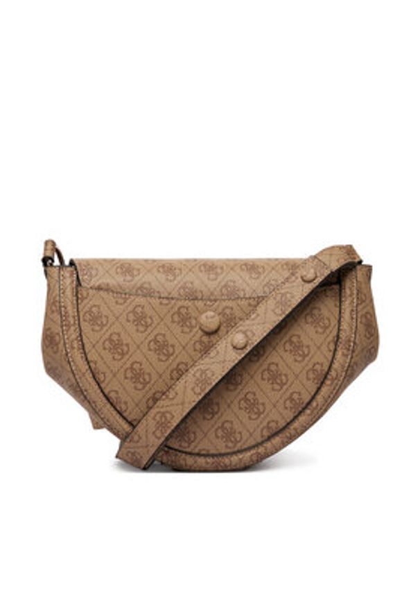 Guess Torebka Coleen Logo HWSG97 56210 Beżowy. Kolor: beżowy. Materiał: skórzane