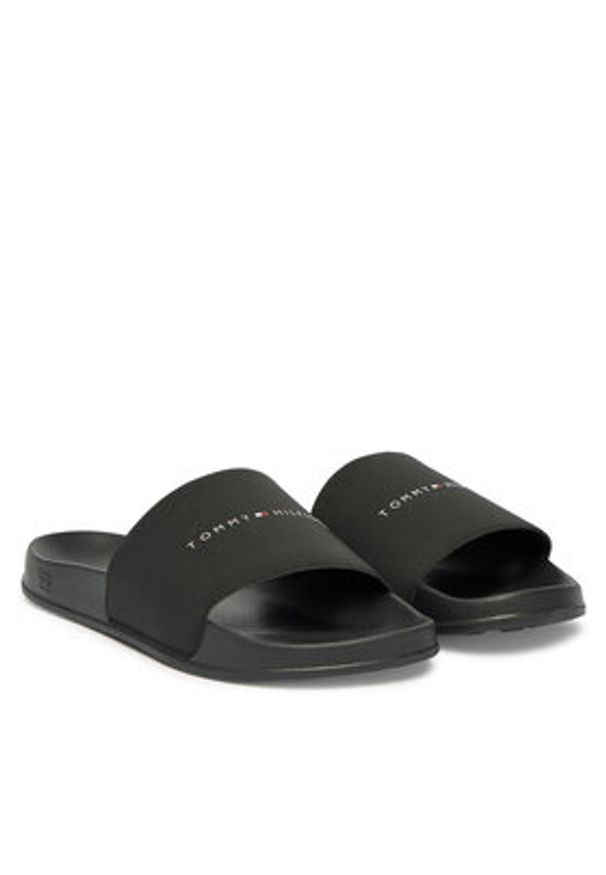 TOMMY HILFIGER - Tommy Hilfiger Klapki FM0FM05799 Czarny. Kolor: czarny. Materiał: syntetyk