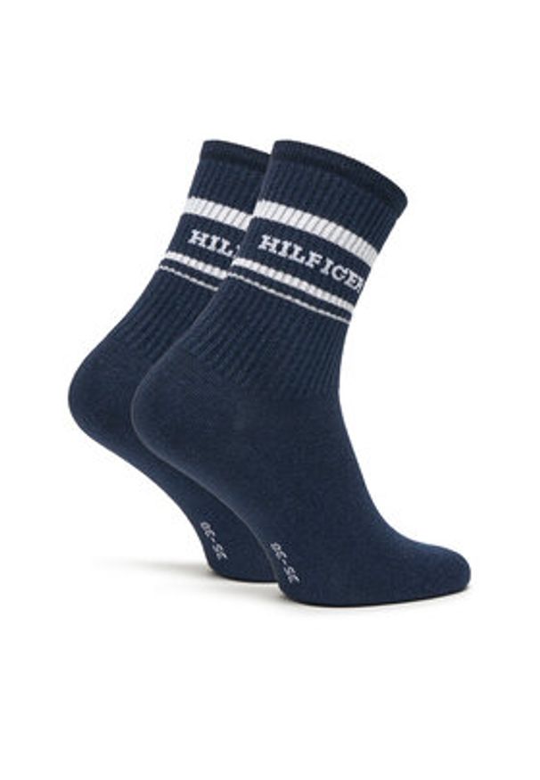 TOMMY HILFIGER - Tommy Hilfiger Skarpety długie 701236457 Granatowy. Kolor: niebieski. Materiał: materiał, bawełna