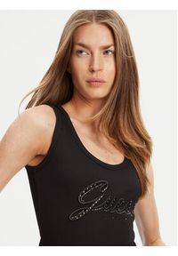 Guess Top W5YP00 KCXJ2 Czarny Regular Fit. Kolor: czarny. Materiał: syntetyk