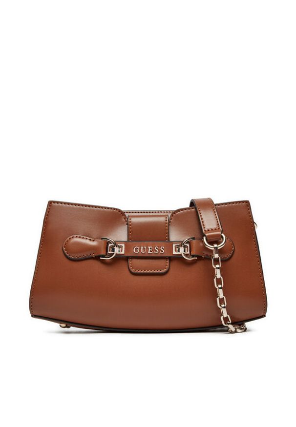 Guess Torebka HWVG95 00120 Brązowy. Kolor: brązowy. Materiał: skórzane