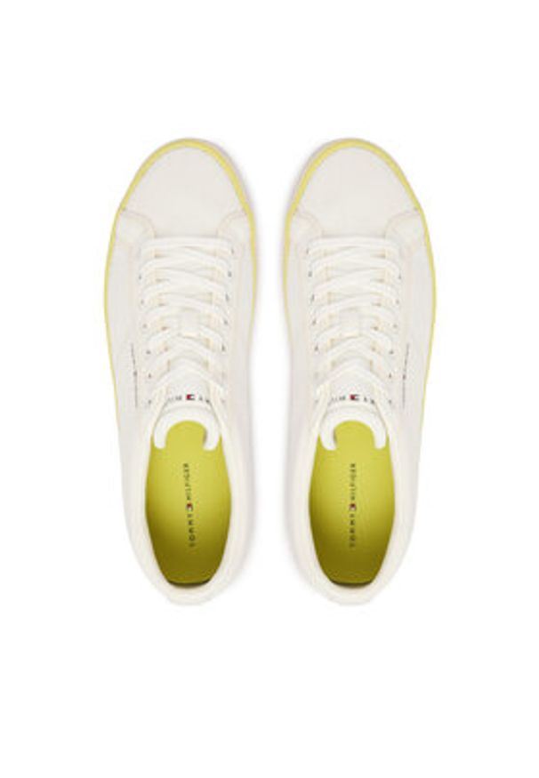 TOMMY HILFIGER - Tommy Hilfiger Tenisówki Harlem Core Ii Seasonal Textile FM0FM05820 Biały. Kolor: biały. Materiał: materiał
